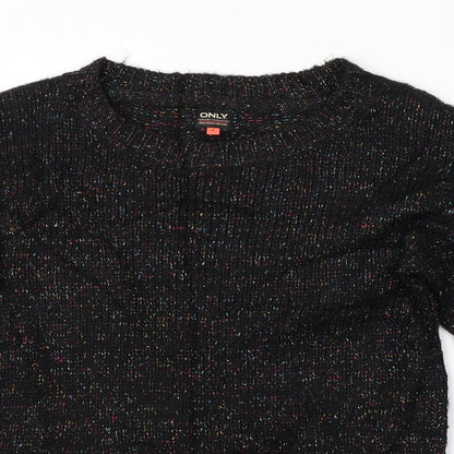 Only Womens Black   Pullover Jumper Size S