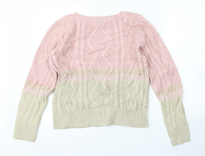 KATSUMI Womens Multicoloured Argyle/Diamond  Pullover Jumper Size L