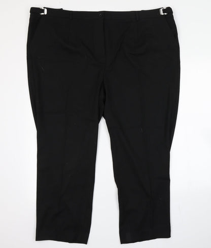 Preloved Daxon Womens Black   Trousers  Size 28 L26 in - Front