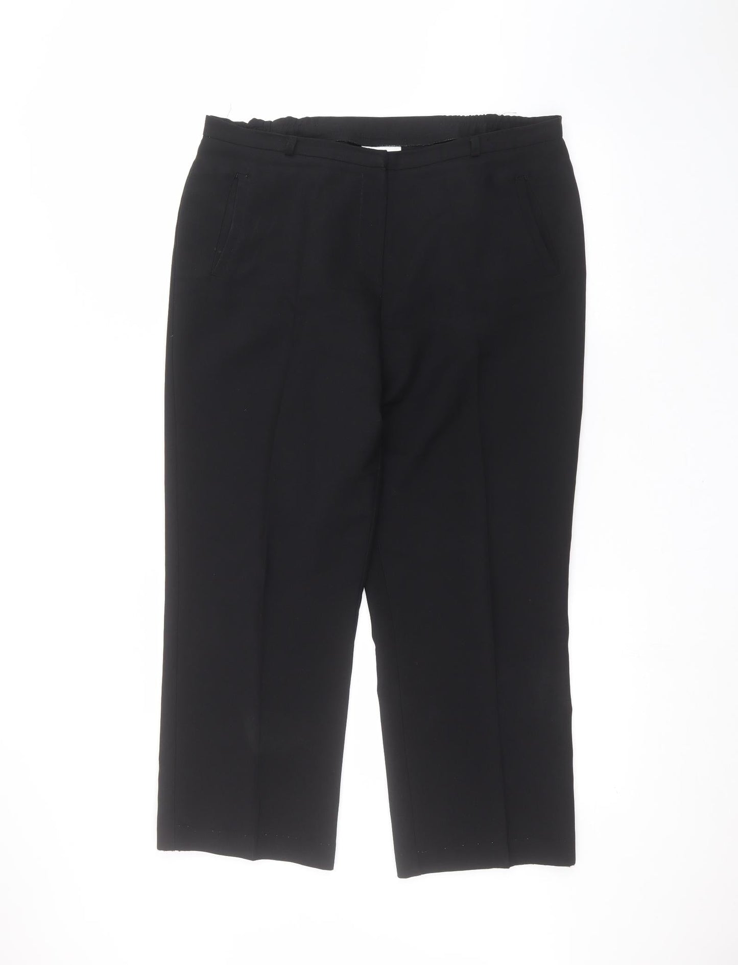 BHS Womens Black   Trousers  Size 14 L24 in