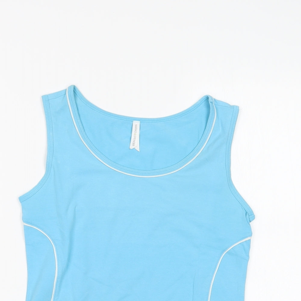 Marks and Spencer Womens Blue   Basic Tank Size 12
