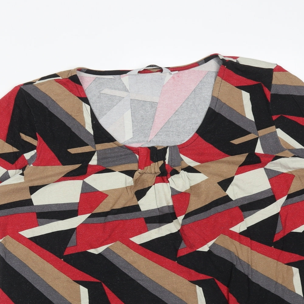 PREVIEW Womens Multicoloured Geometric  Basic T-Shirt Size 14