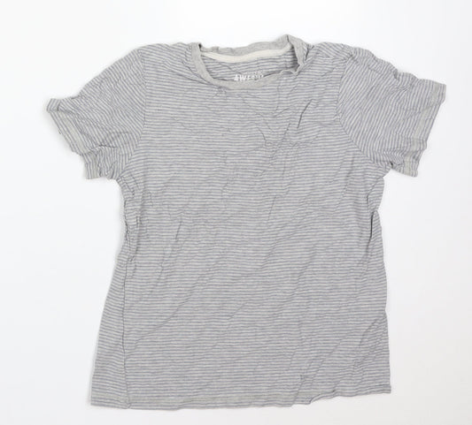 F&F Boys Multicoloured Striped  Basic T-Shirt Size 10-11 Years