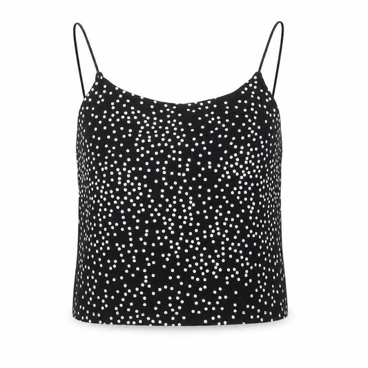 Primark Womens Black Polka Dot  Camisole T-Shirt Size XS