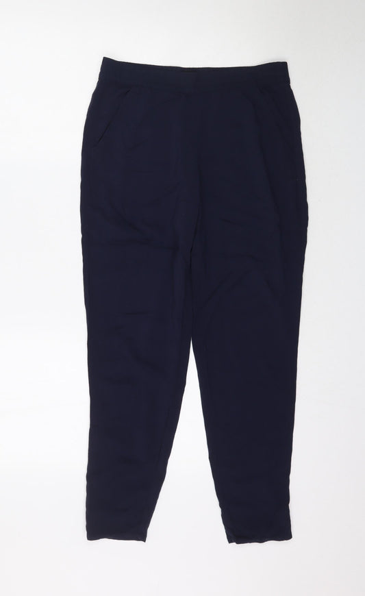 H&M Womens Blue   Trousers  Size 8 L27 in