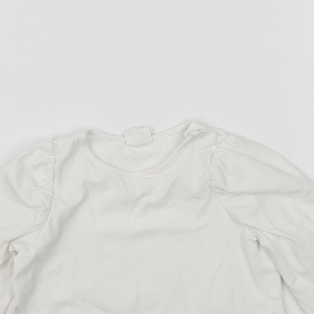 H&M Baby White   Basic T-Shirt Size 12-18 Months