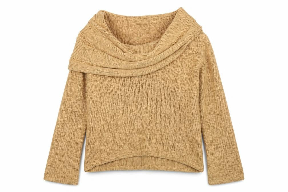 Off shoot Womens Beige  Knit Pullover Jumper Size M