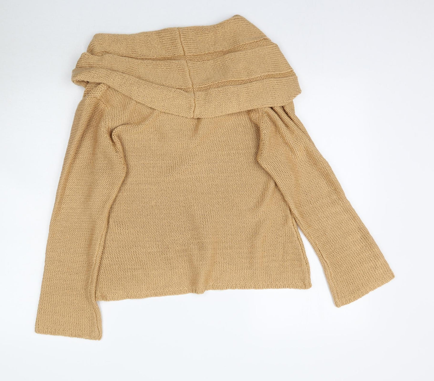 Off shoot Womens Beige  Knit Pullover Jumper Size M