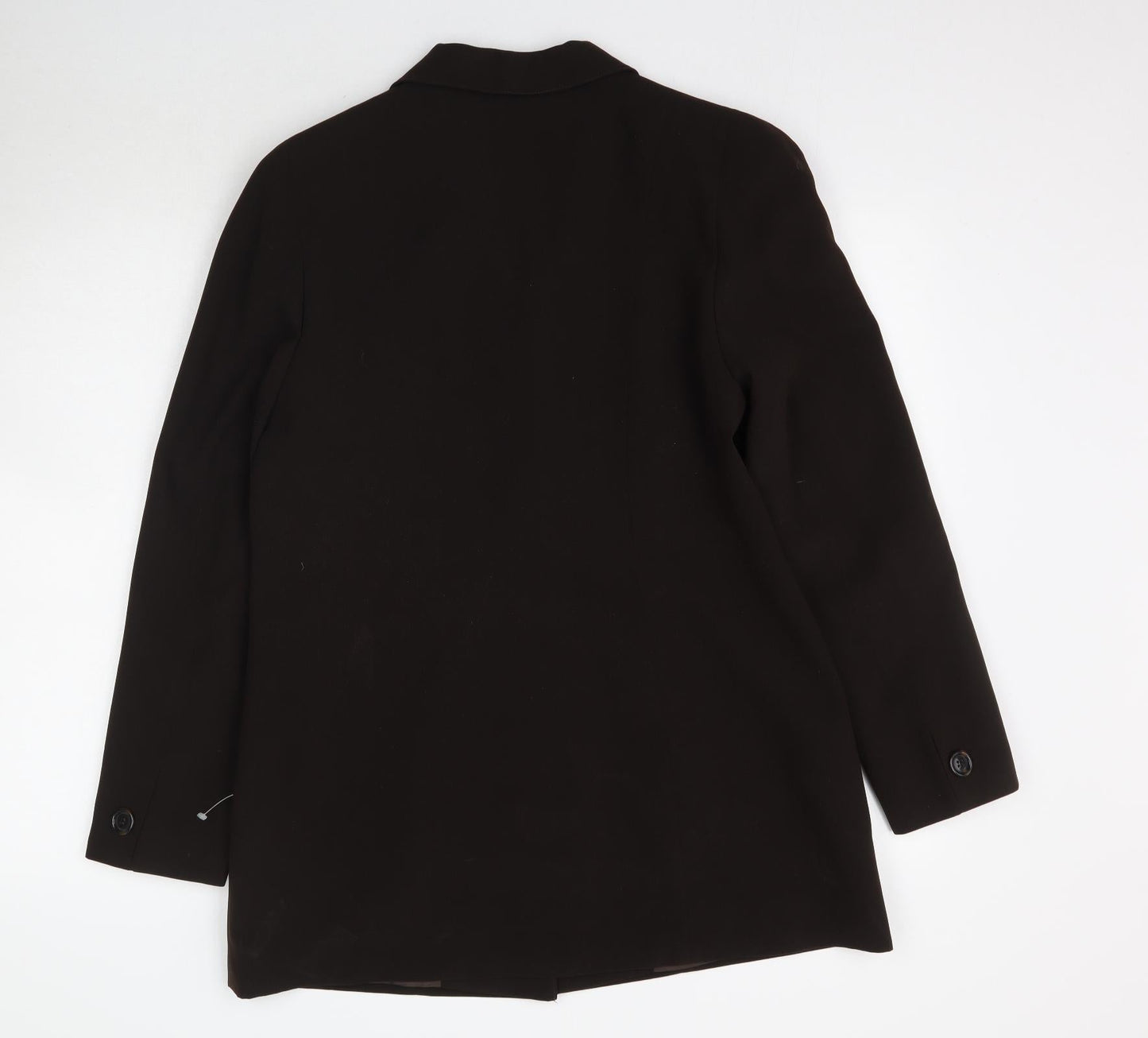Meico Womens Brown   Overcoat Blazer Size 14
