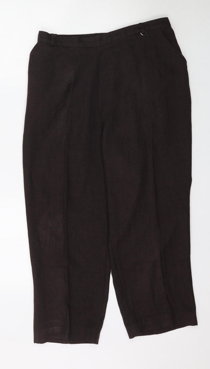 Preloved Autonomy Womens Brown   Trousers  Size 14 L24 in - Front