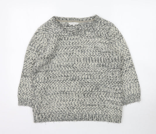Debenhams Womens Grey  Knit Pullover Jumper Size 16
