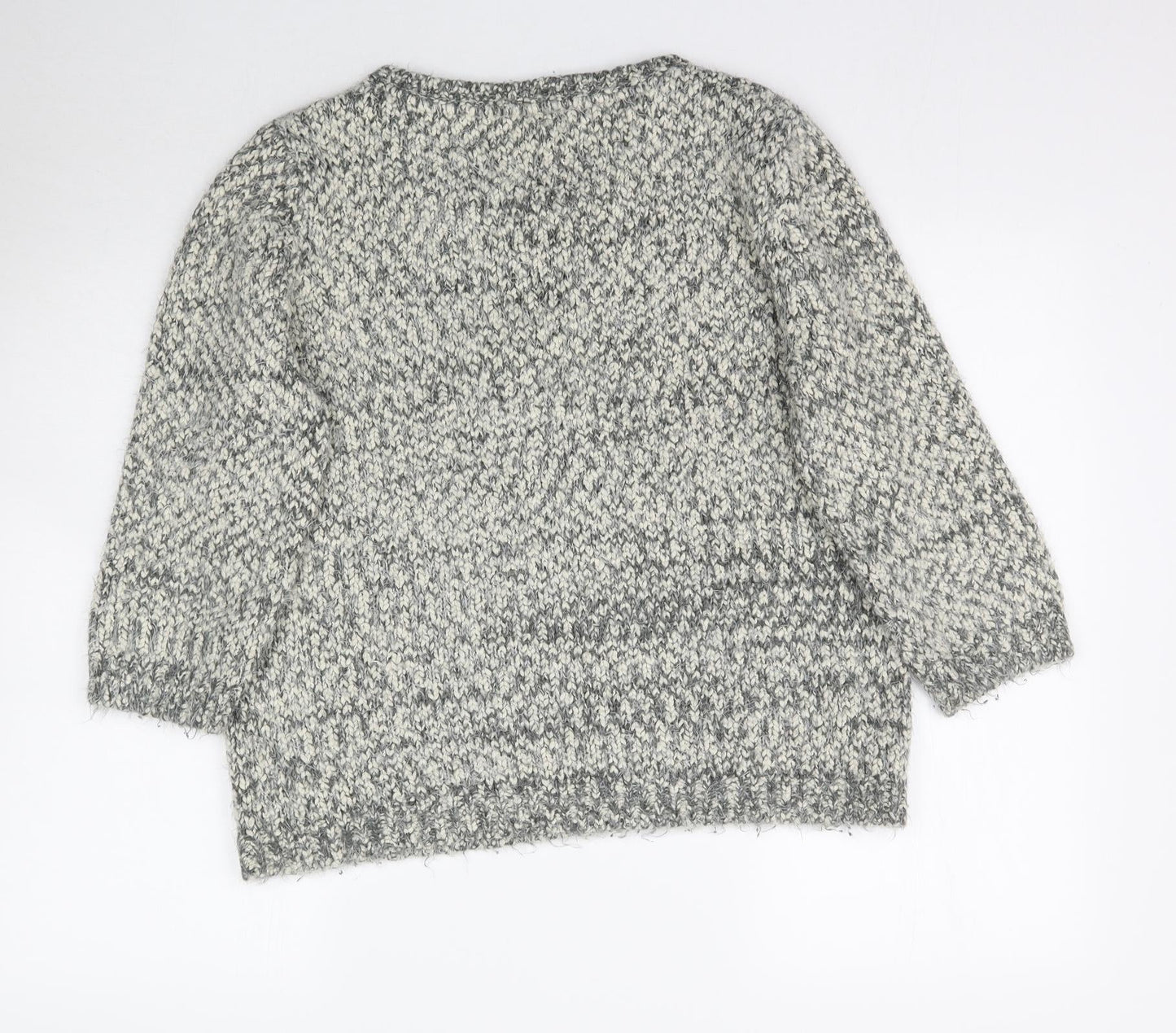 Debenhams Womens Grey  Knit Pullover Jumper Size 16