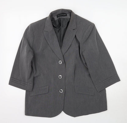 Wardrobe Womens Grey   Jacket Blazer Size 16