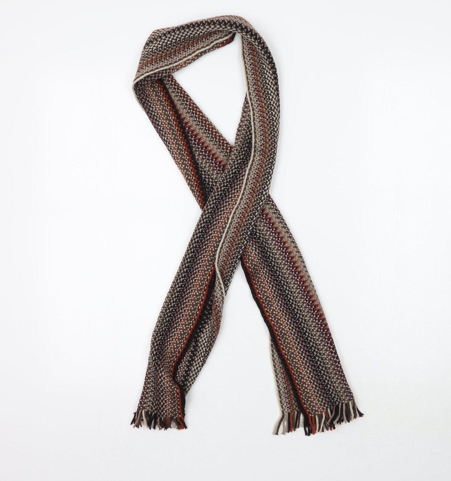 Marks and Spencer Unisex Multicoloured  Knit Scarf  One Size