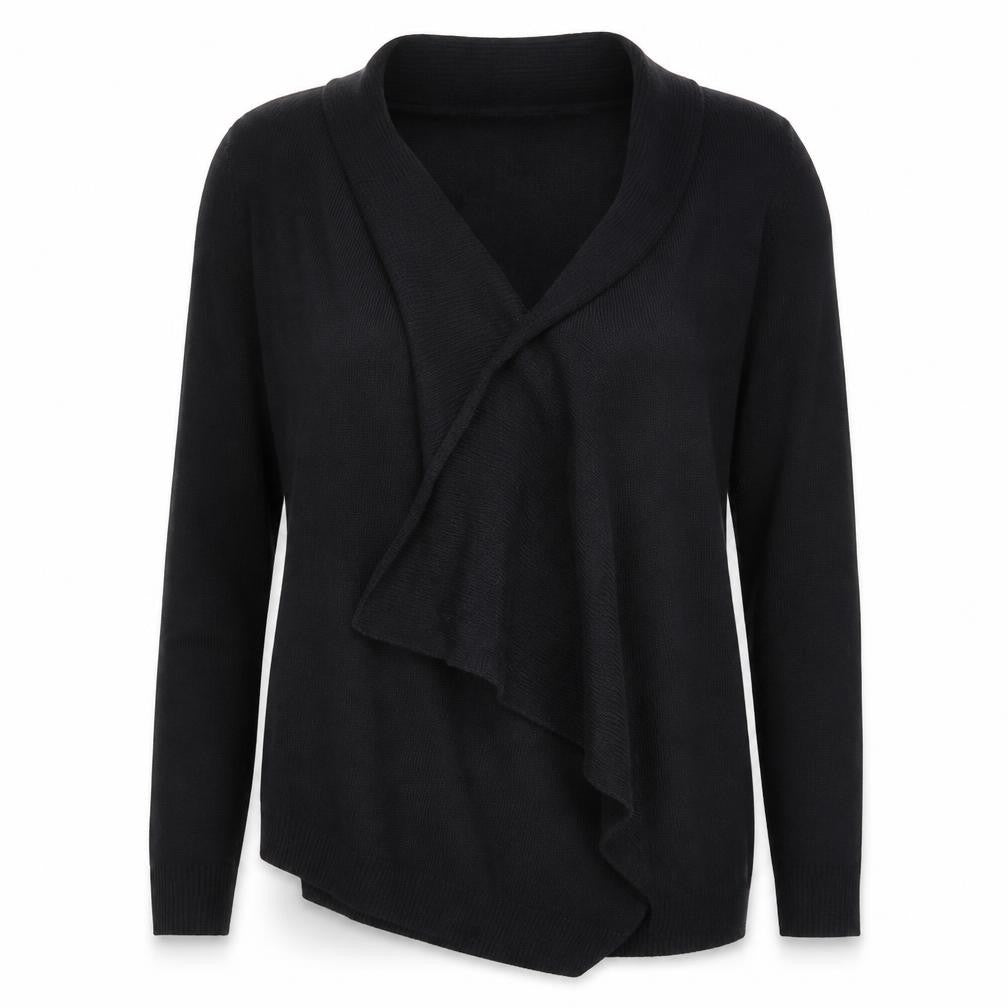 TU Womens Black  Knit Cardigan Jumper Size 10