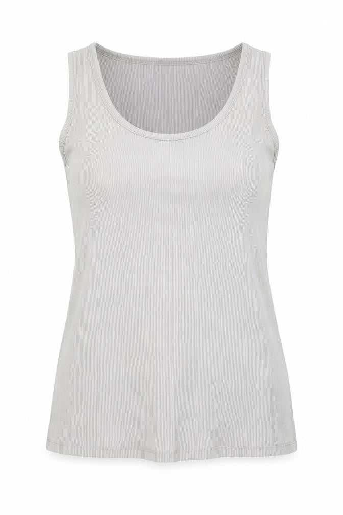 Love Label Womens Grey   Basic Tank Size 14