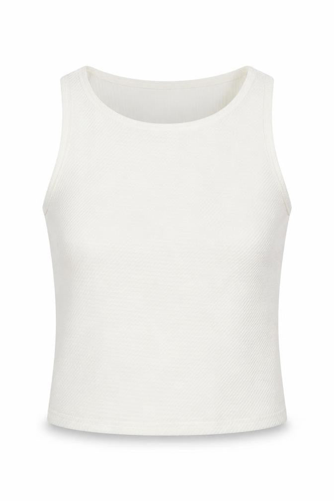 Boohoo Womens Ivory   Basic T-Shirt Size 6