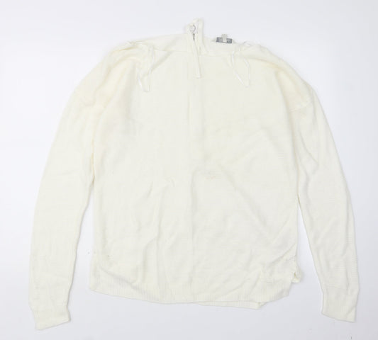Peacocks Womens Ivory  Knit Pullover Jumper Size M