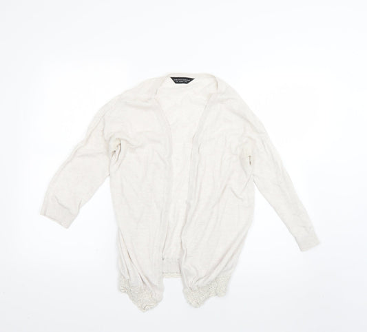 Dorothy Perkins Womens Beige   Cardigan Jumper Size 10