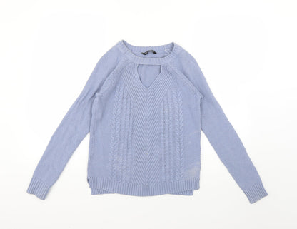Select Womens Blue   Pullover Jumper Size 8