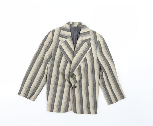 truetex Girls Multicoloured Striped  Jacket Blazer Size 2 Years