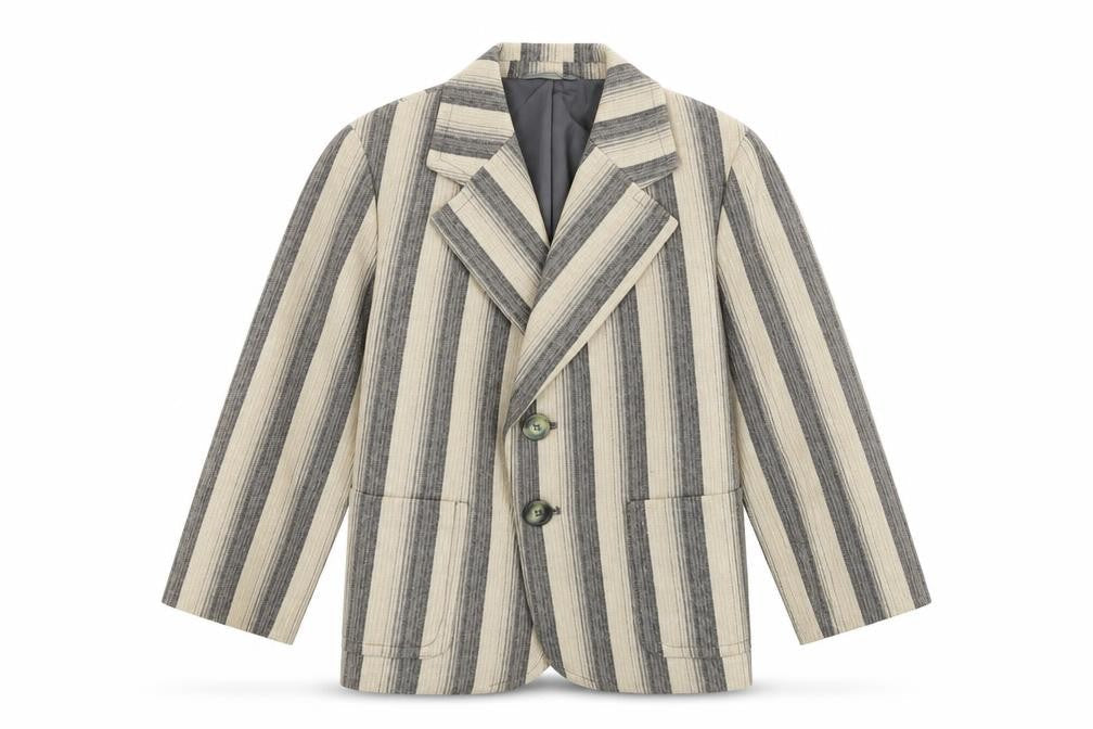 truetex Girls Multicoloured Striped  Jacket Blazer Size 2 Years
