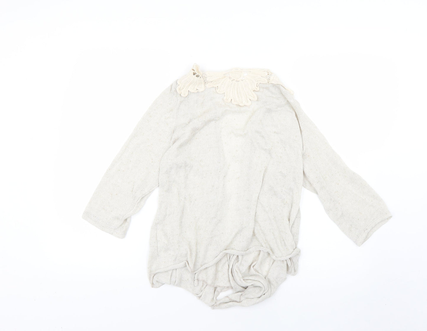 Per Una Womens Beige   Cardigan Jumper Size 18