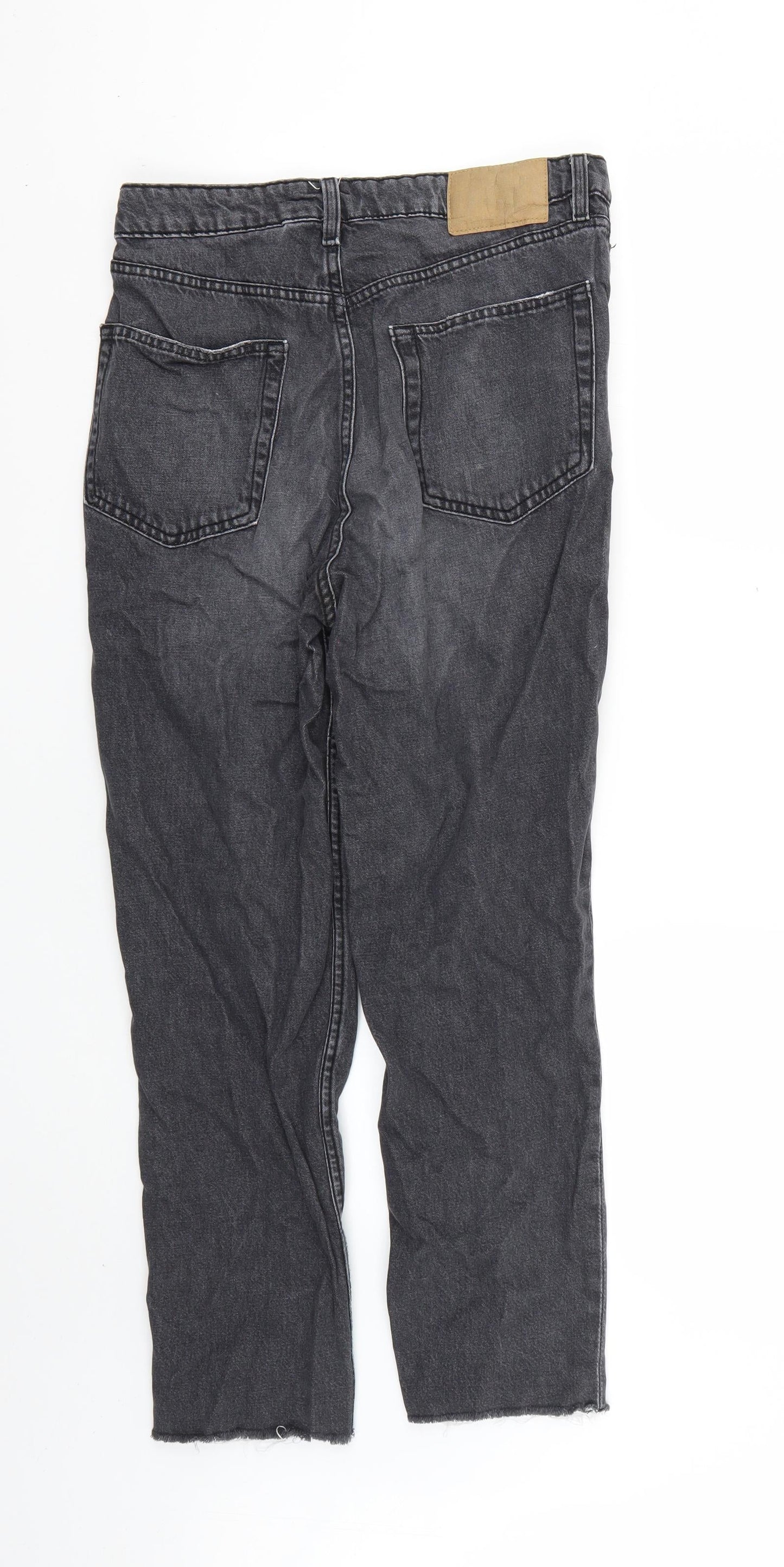 H&M Womens Black   Straight Jeans Size 8 L24 in