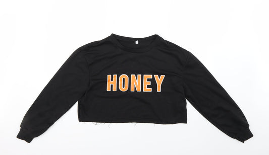 Preworn Womens Black   Pullover Jumper Size S