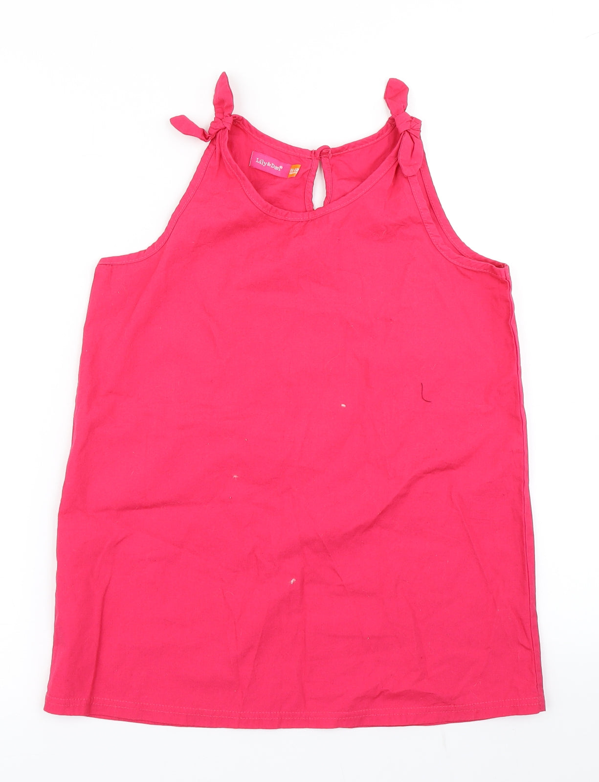 Lily & Dan Girls Pink   Basic Tank Size 11-12 Years