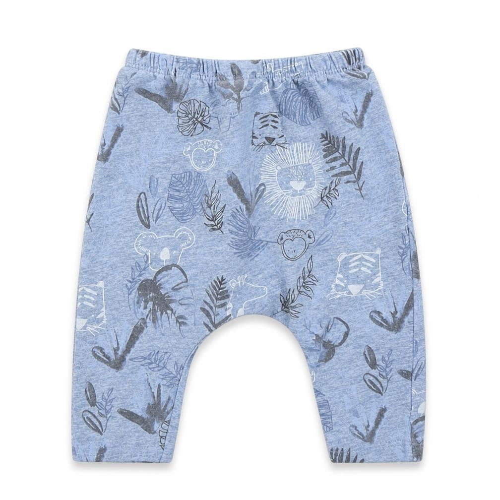 Next Boys Blue Floral  Jogger Trousers Size 3-6 Months
