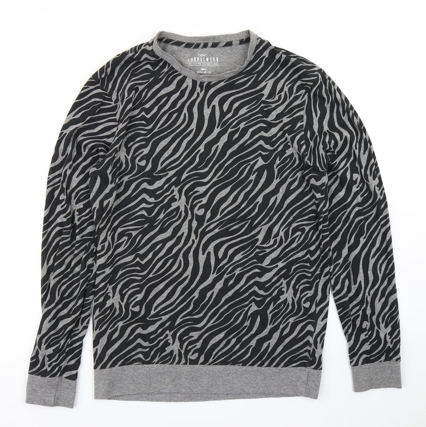 NEXT Womens Black Animal Print  Basic T-Shirt Size S