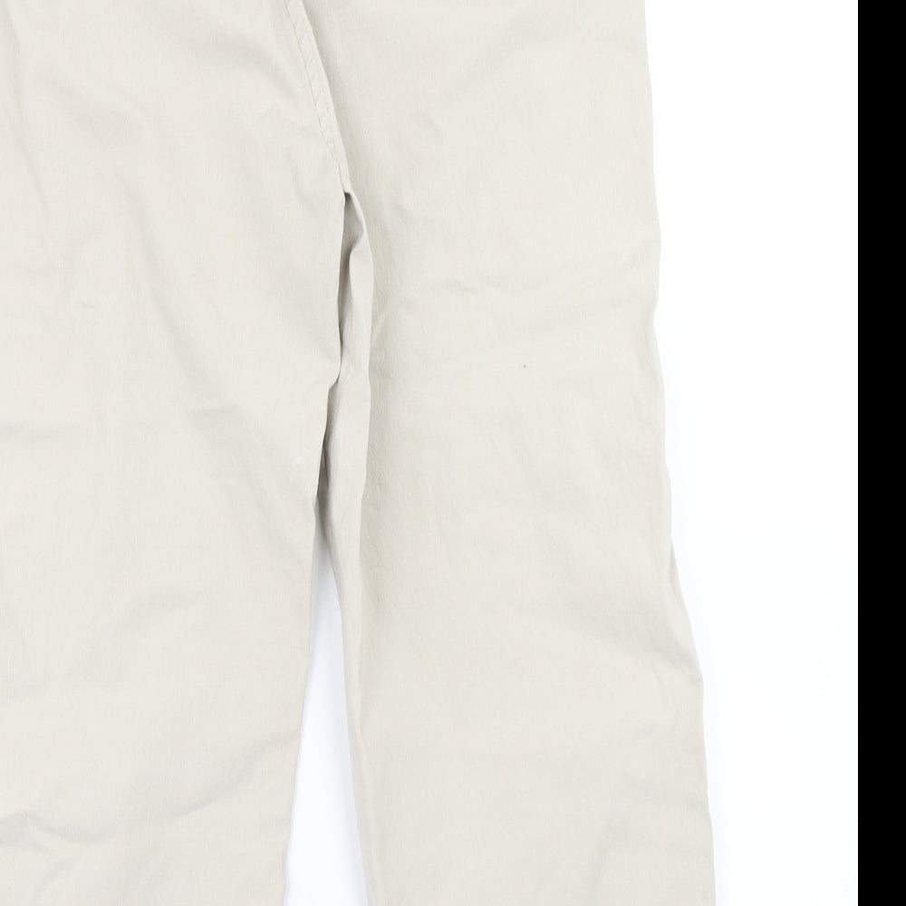 Marco Polo Womens Beige   Pedal Pusher Trousers Size 12 L21 in