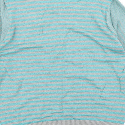 Per Una Womens Black Striped Knit Pullover Jumper Size 12