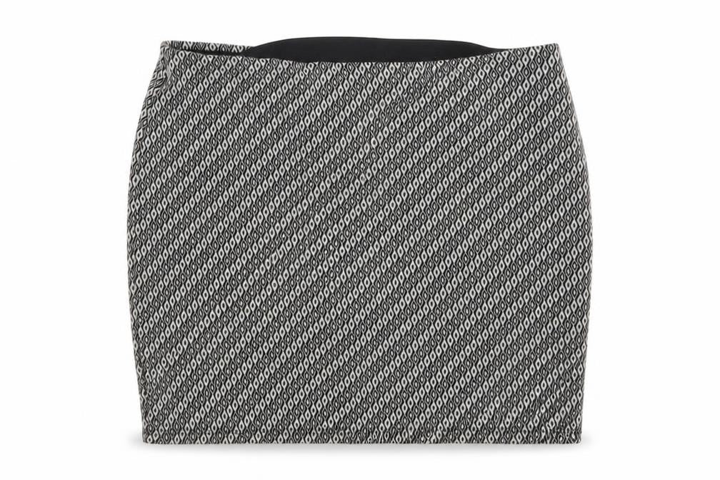 Atmosphere Womens Grey Argyle/Diamond  Mini Skirt Size 32 in