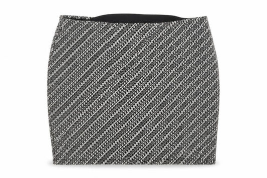 Atmosphere Womens Grey Argyle/Diamond  Mini Skirt Size 32 in