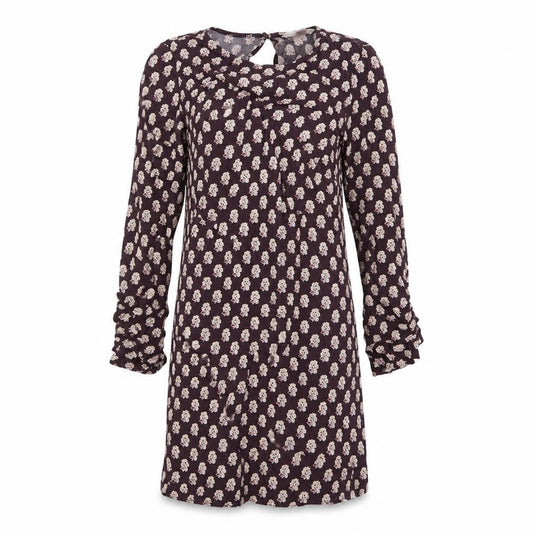H&M Womens Purple Floral  Shirt Dress  Size 10