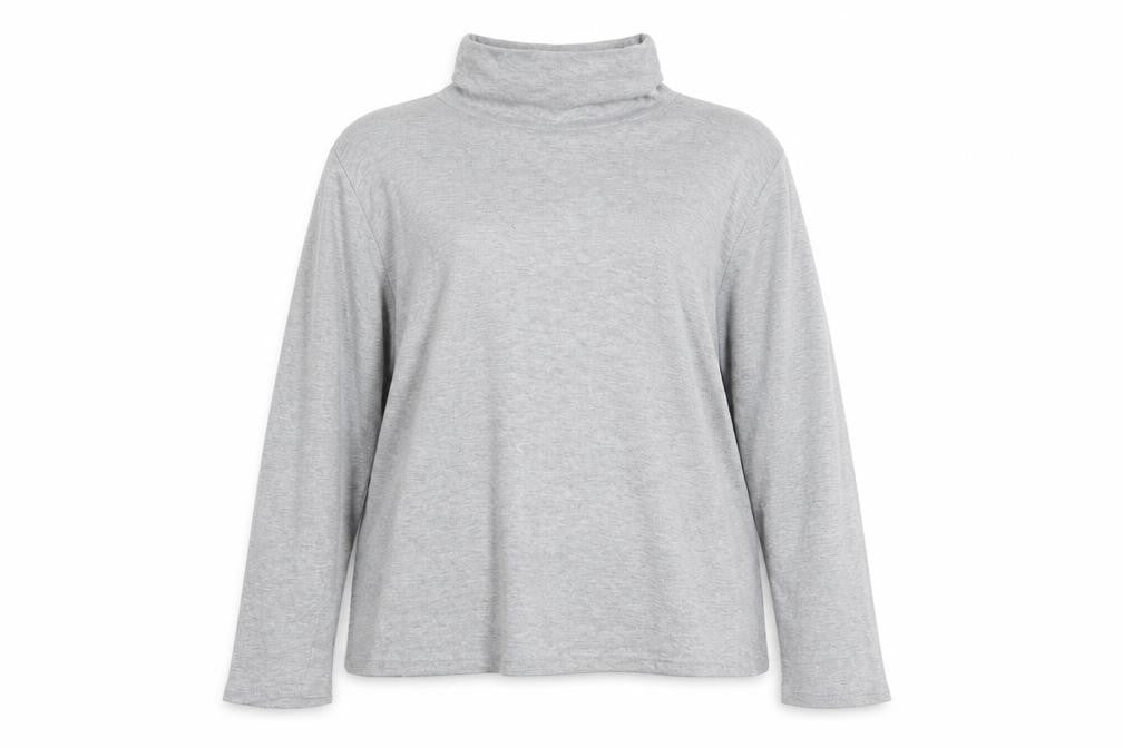 EWM Womens Grey   Pullover Sweatshirt Size 14