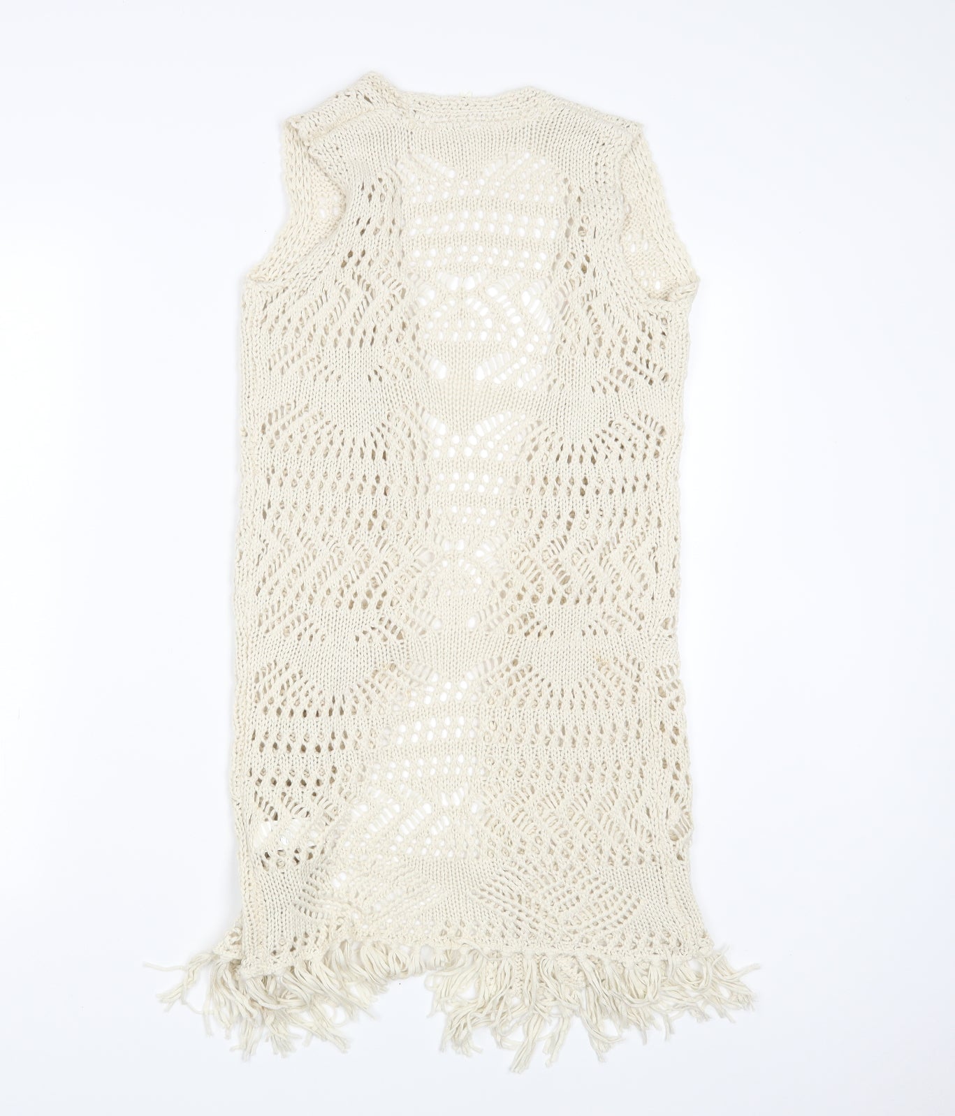 Young Dimension Girls Ivory  Knit Wrap Jumper Size 10-11 Years