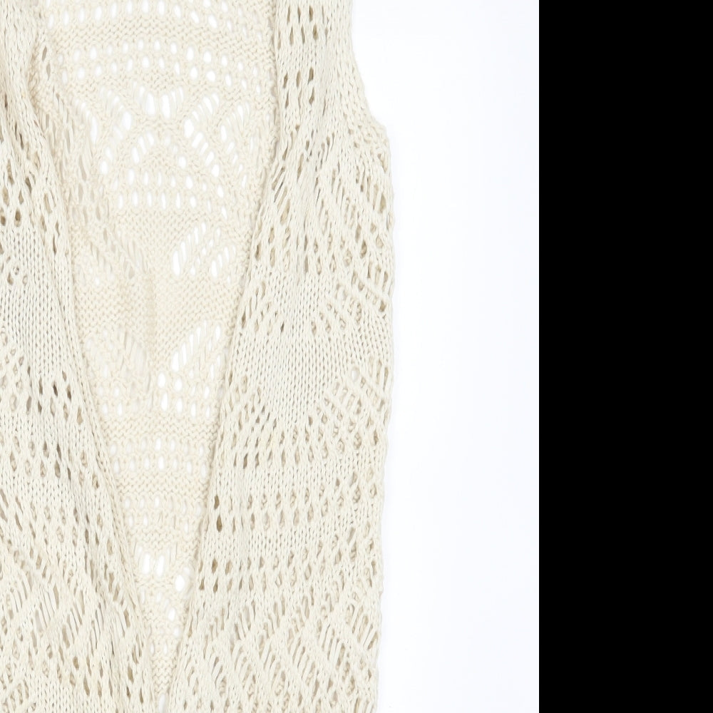 Young Dimension Girls Ivory  Knit Wrap Jumper Size 10-11 Years