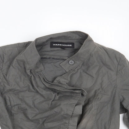 Warehouse Womens Grey   Jacket Coat Size 12
