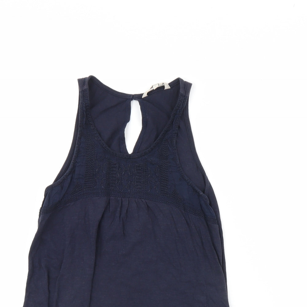 Peacocks Womens Blue   Basic Tank Size 8