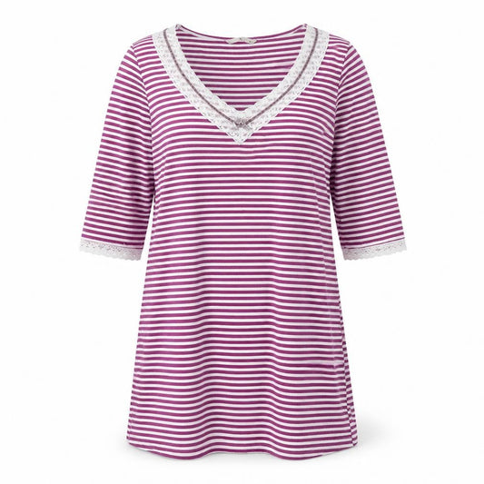 TU Womens Purple Striped  Shift  Size 12
