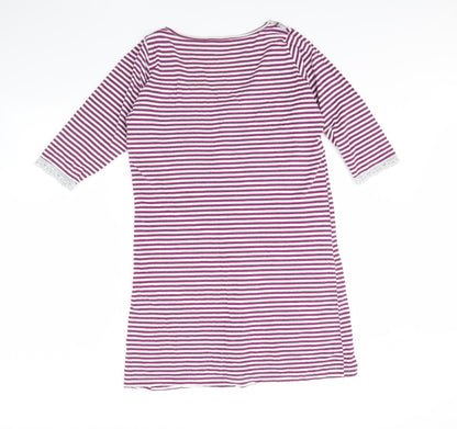 Tu Womens Purple Striped  Shift  Size 12