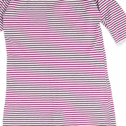 Tu Womens Purple Striped  Shift  Size 12