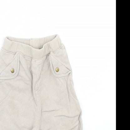 Next Baby Beige   Jogger Trousers Size 9 Months