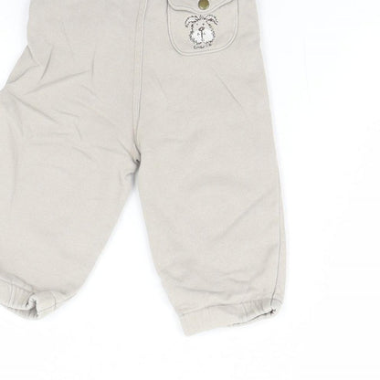 Next Baby Beige   Jogger Trousers Size 9 Months