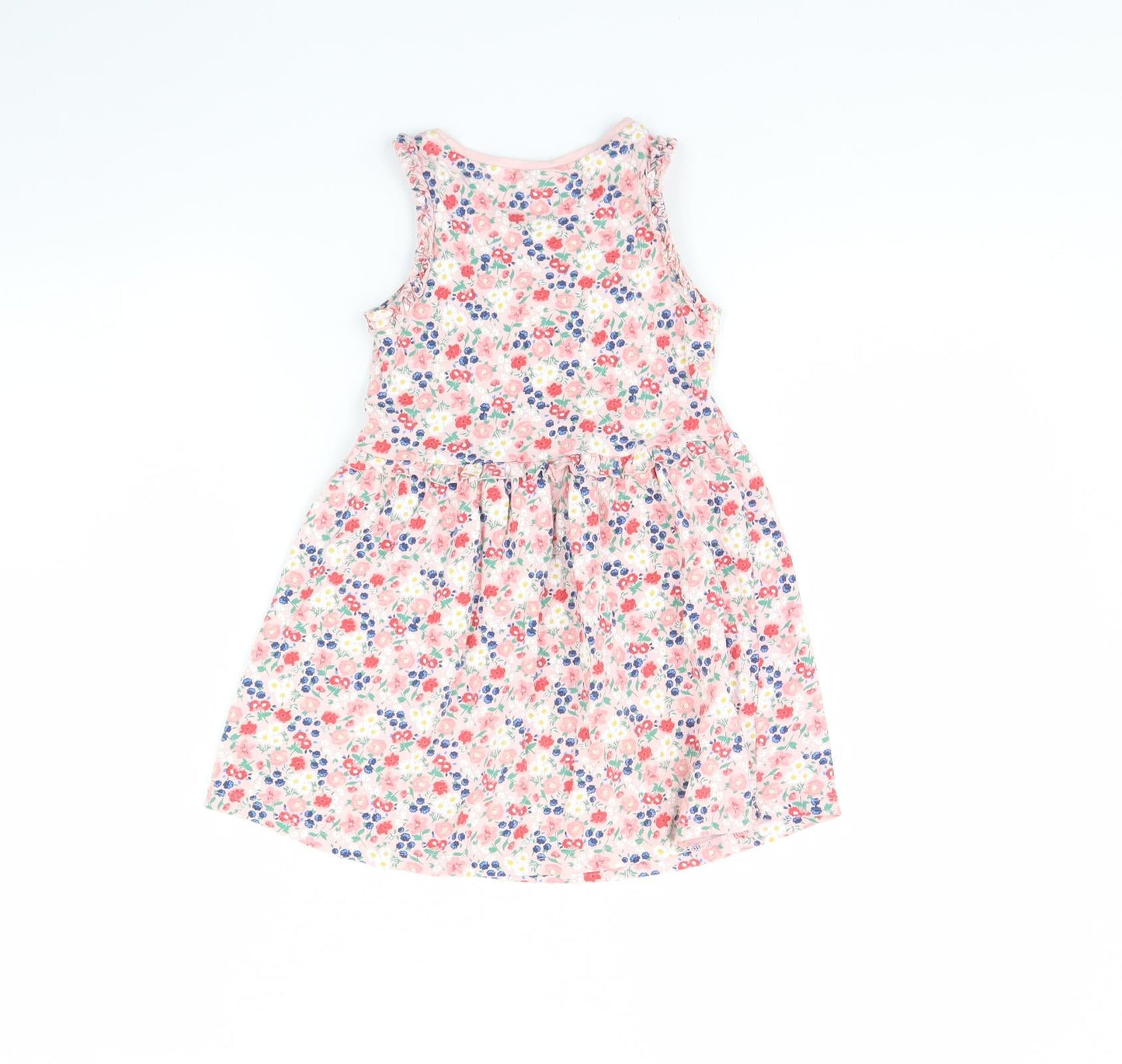 I love girlswear Girls Pink Floral  Fit & Flare  Size 4 Years
