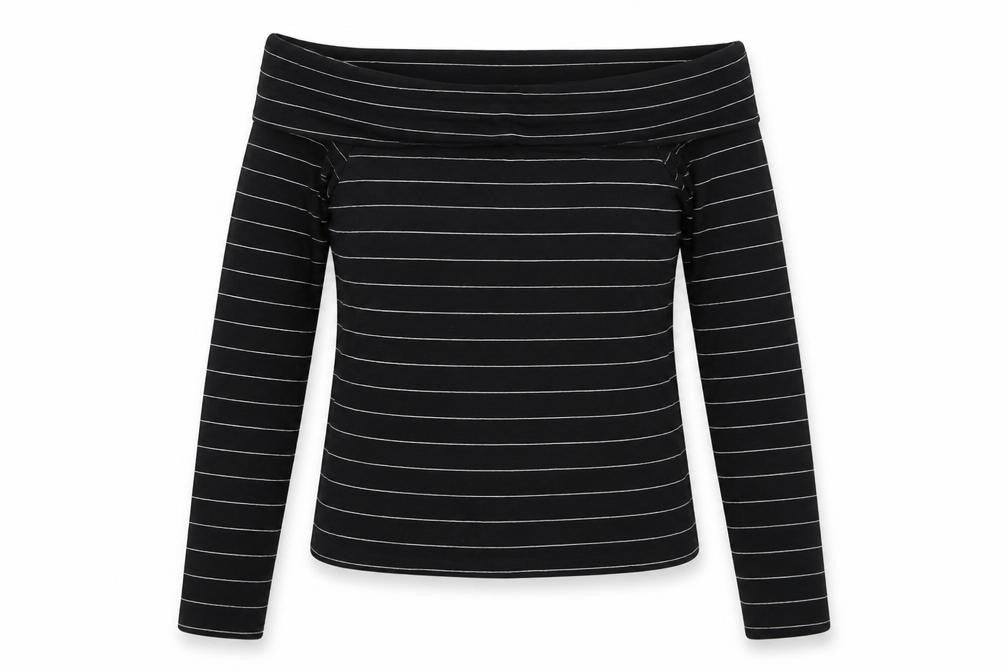 Miss Selfridge Womens Blue Striped  Pullover Sweatshirt Size 12