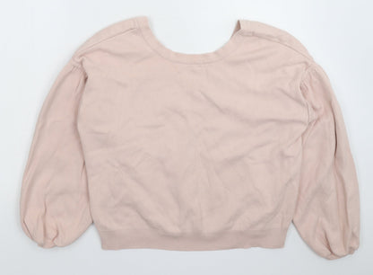 Topshop Womens Pink  Knit Pullover Jumper Size 10